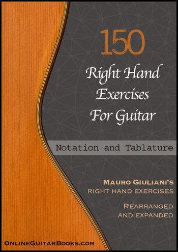 a 150 Right Hand Exercises For Guitar