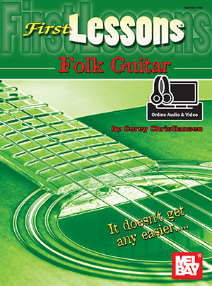 First Lessons Folk Guitar Book + DVD