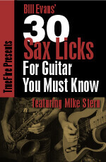 a 30 Sax Licks for Guitar You MUST Know DVD