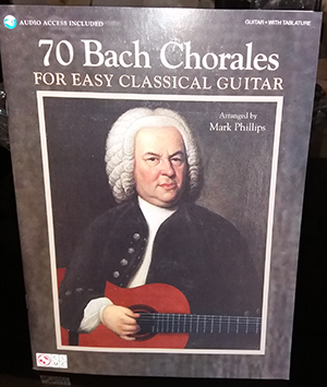 a 70 Bach Chorales for Easy Classical Guitar + CD