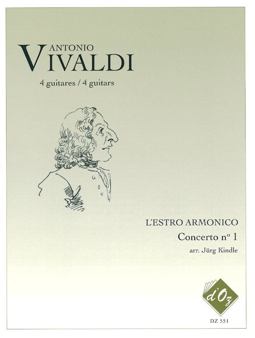 A. VIVALDI - L'ESTRO ARMONICO Concerto no 1, RV 549 - For 4 Guitar