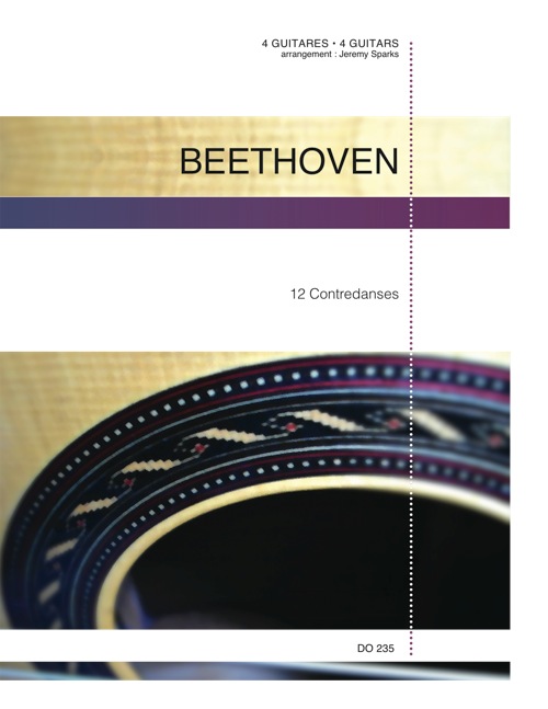 L.V. BEETHOVEN - 12 CONTREDANSES For 4 Guitar