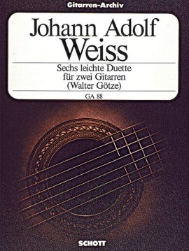 Johann Adolf - Weiss - 6 Easy Duets For Guitar