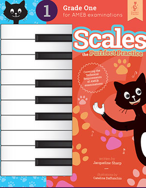 Piano Scales - the Purrfect Practice - Grade 1 AMEB