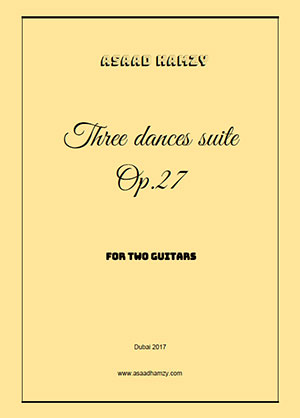 Three Dances Suite For Two Guitars Op.27