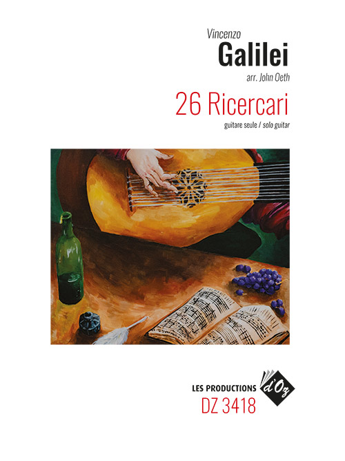 Vincenzo GALILEI - 26 Ricercari - For Solo Guitar