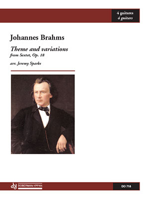 BRAHMS - Theme and variations, Opus 18 - For 4 Guitars