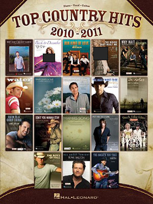 Top Country Hits 2010-2011 PVG Book