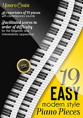 a 19 Easy Modern Style Piano Pieces + CD