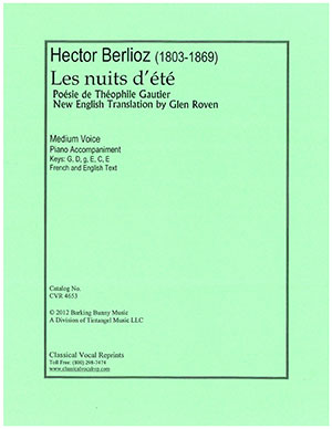 Hector Berlioz - Les nuits d'ete Medium Voice And Piano Accompaniment