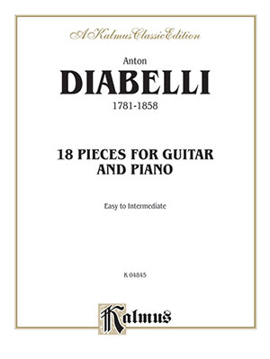 Diabelli 18 Pieces For Guitar And Piano