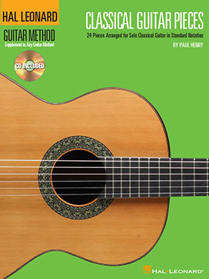 Classical Guitar Pieces - 24 Pieces Arranged for Solo Guitar + CD